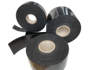 Gummistreifen NR/SBR mit Einlage 40x3 mm 1 m